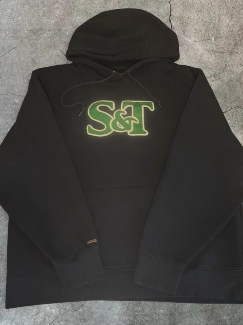 Jansport Black Hoodie with Green S&T Logo